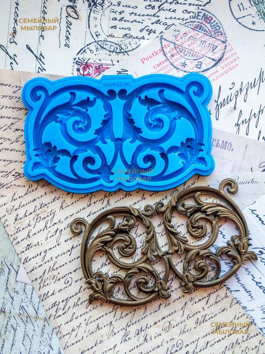 Силиконовая форма / молд для рукоделия "Лепнина" — фото 1