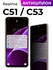 Защитное стекло Антишпион для Realme C51, C53 / Олеофобное против...