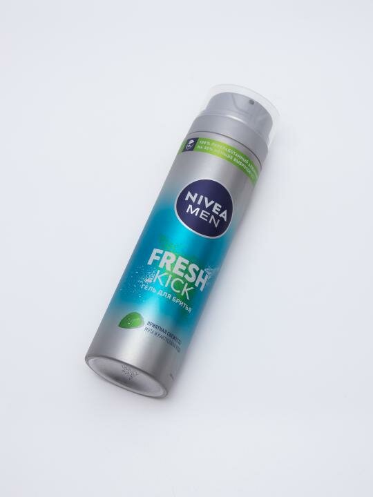 Пена для бритья Nivea Fresh Kick, для бороды, для лица, 200мл — фото 1