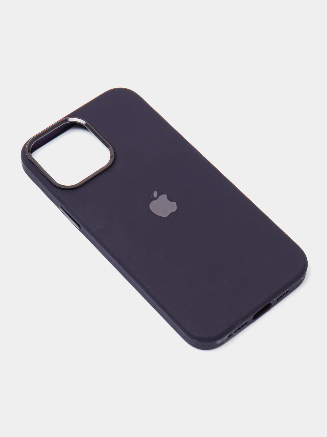 Чехол "Фиолетовый", для iPhone 13 PRO силикон/стекло, рамка — фото 1