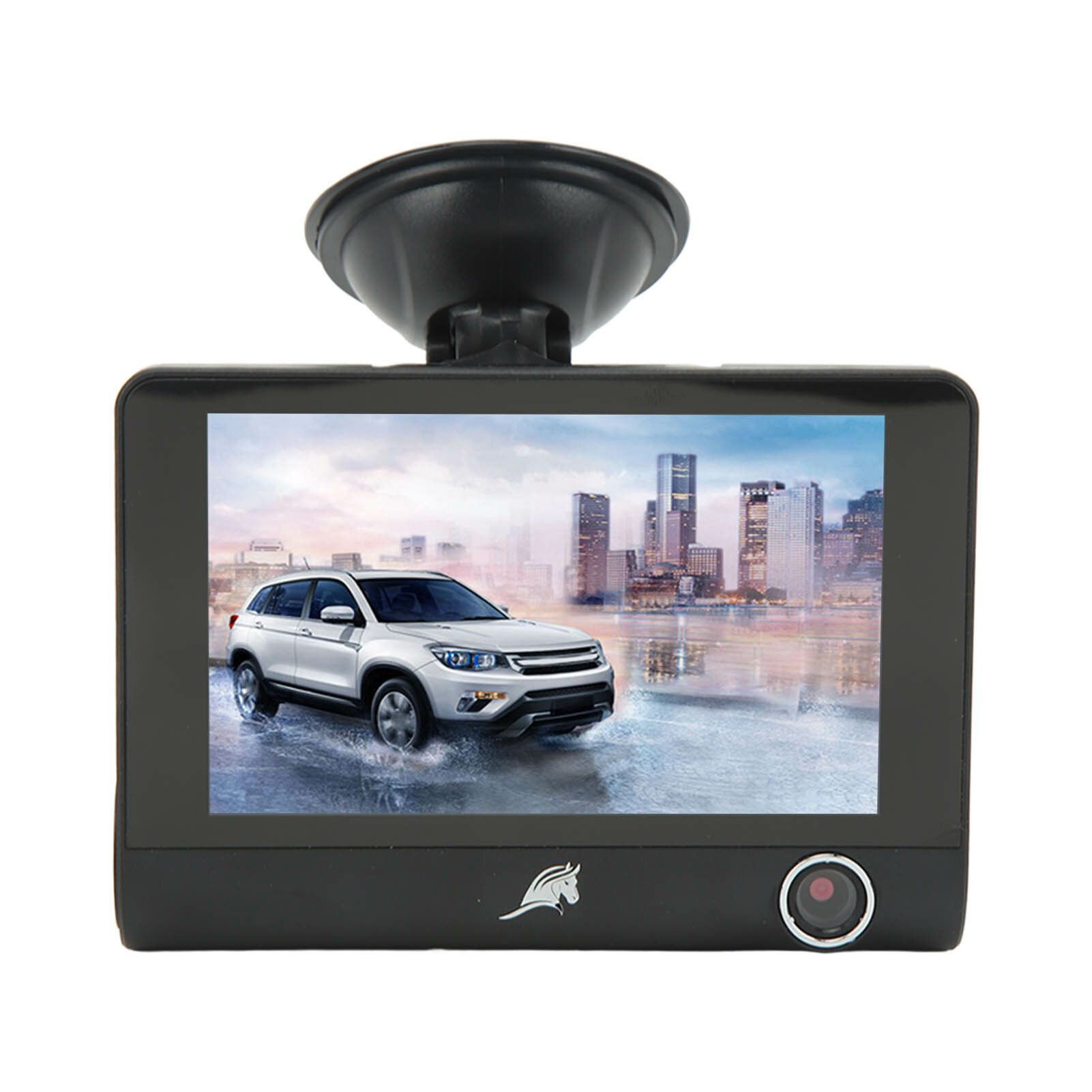 Изображение Автомобильный видеорегистратор с мощным ночным видением, 4-в-3 камеры, автомобильный регистратор данных