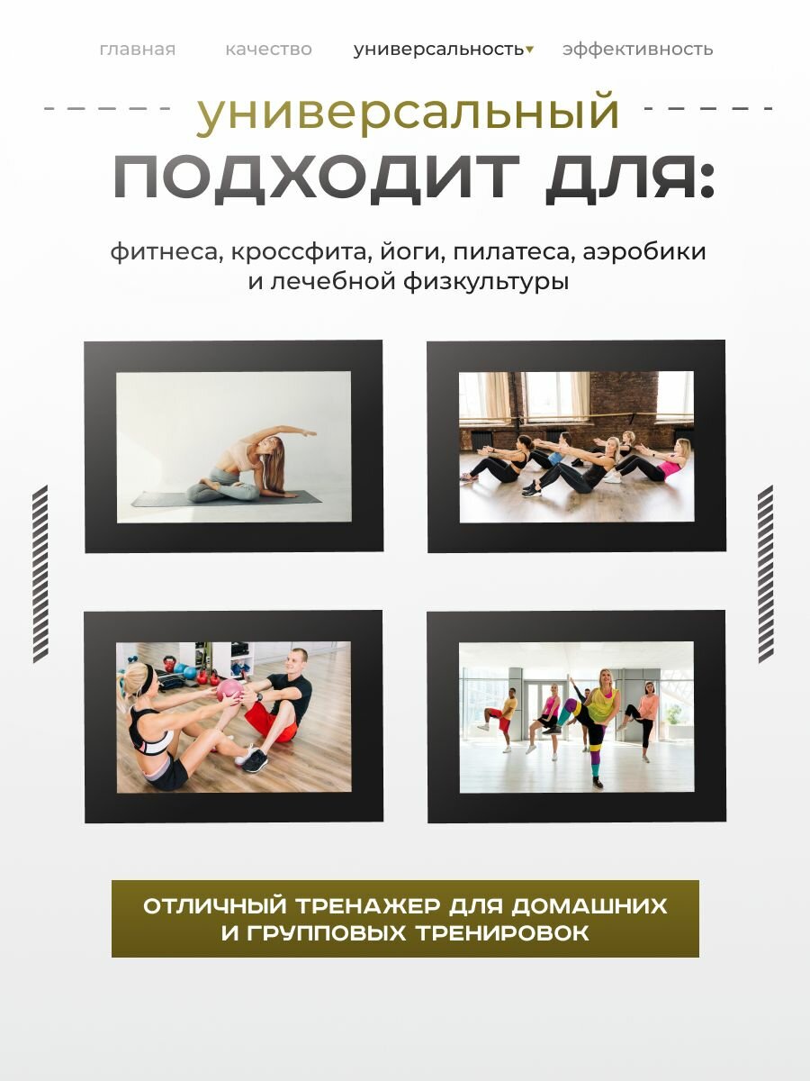 Медбол SportPanda, ПВХ, диаметр 38 см, 6 кг, армированные швы — фото 1