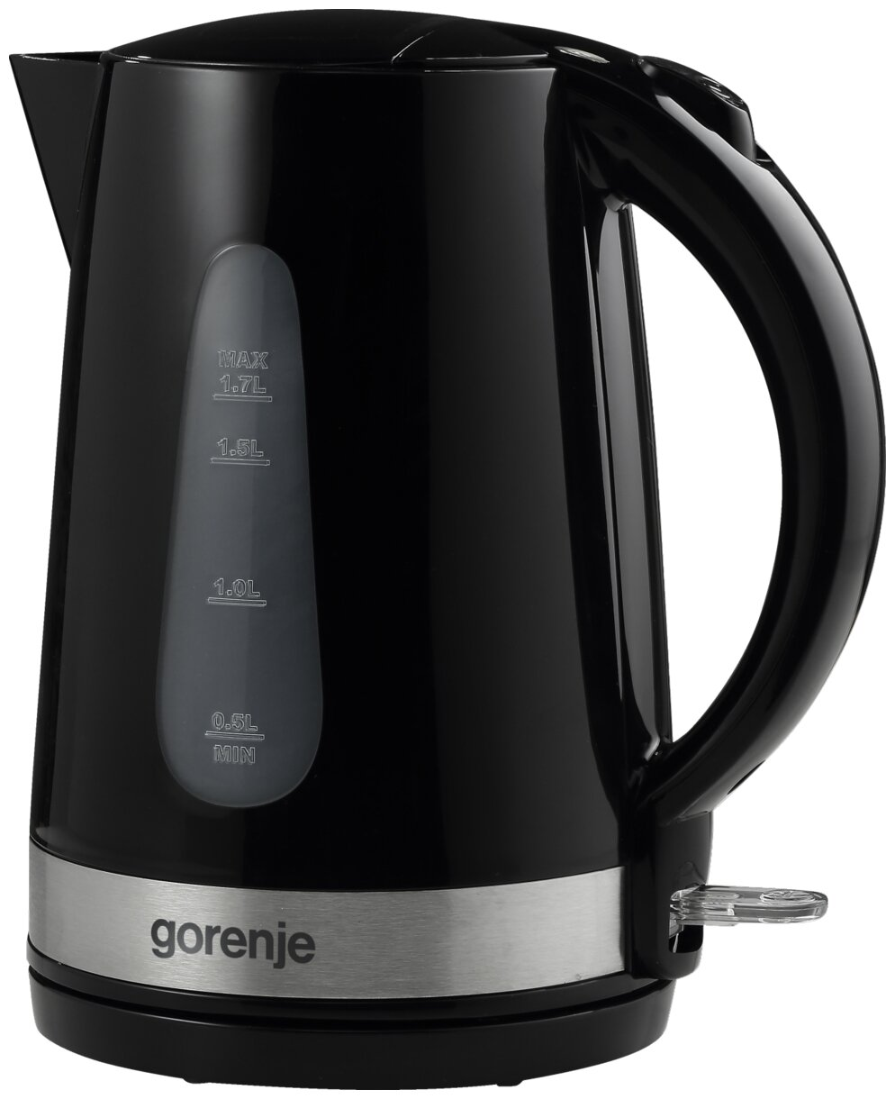 Чайник Gorenje K17BK черный/серебристый