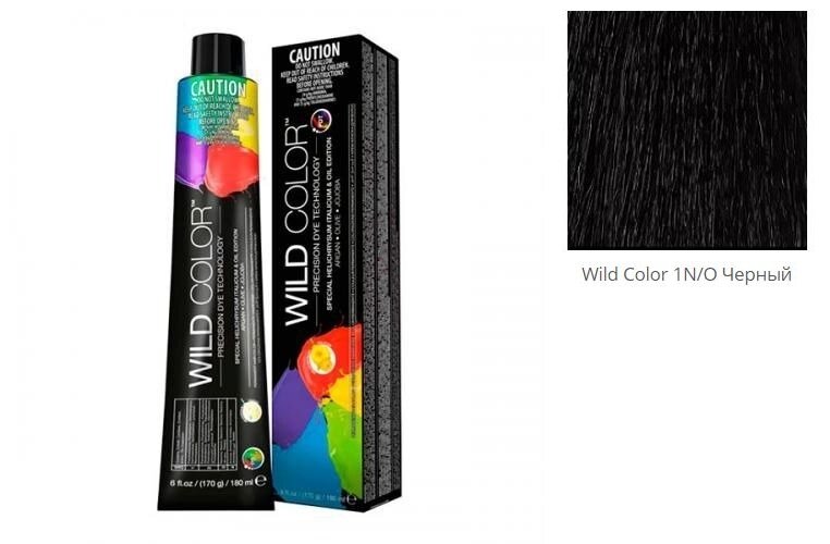 Wild Color Вайлд Колор Стойкая крем краска для волос 180 мл - Wild Color 1N/O Черный