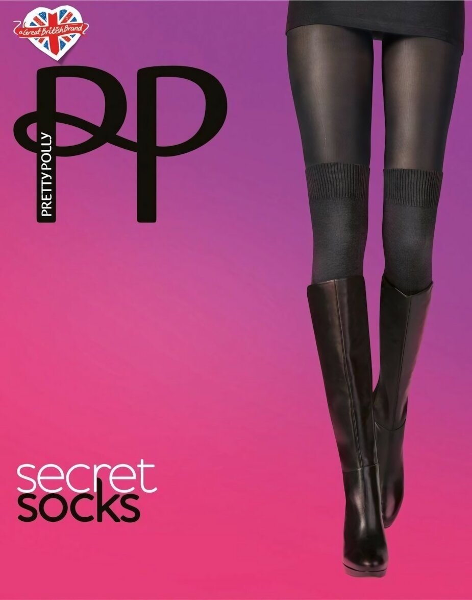 Колготки Стильные колготки с имитацией высоких гольфов