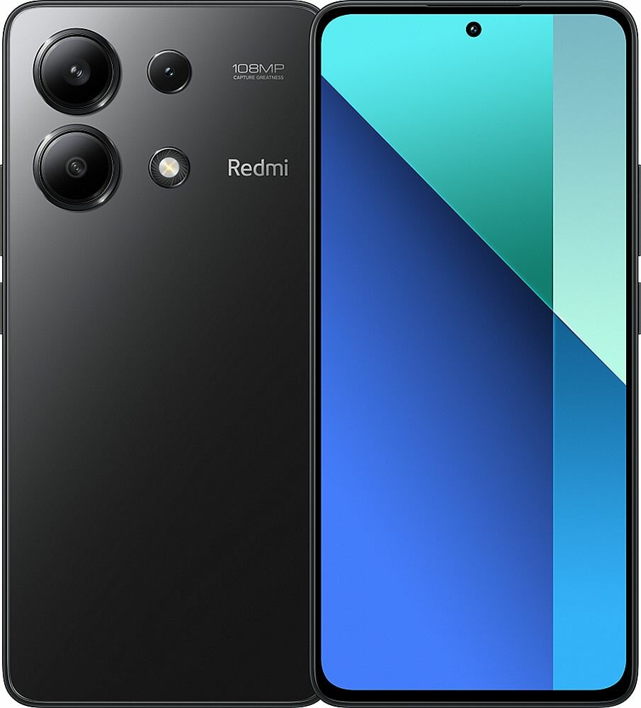 Смартфон Xiaomi Redmi Note 13, 8ГБ/256ГБ, экран 6,67", камера 108Мп, Android 13 — фото 1
