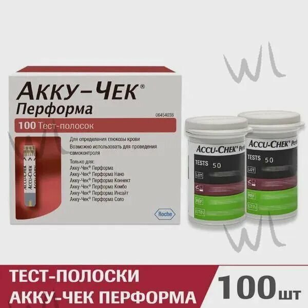 Тест-полоски Performa (Акку-Чек Перформа) №100, срок годности 31.12.2025wu