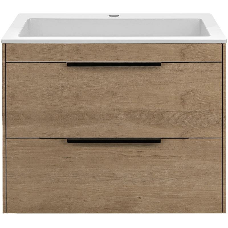 Тумба под раковину Vincea Chiara 2D 60 VMC-2C2600NO подвесная N.Oak