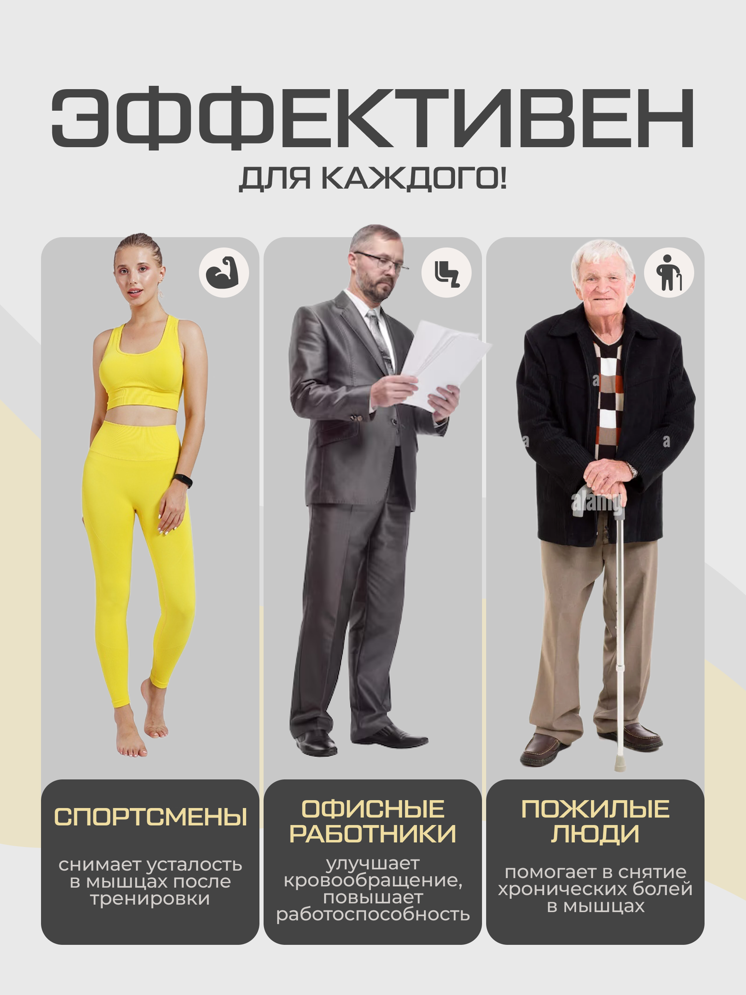 Перкуссионный массажер мощный Массажер 6 режимов массажер для тела 4 насадки — фото 1