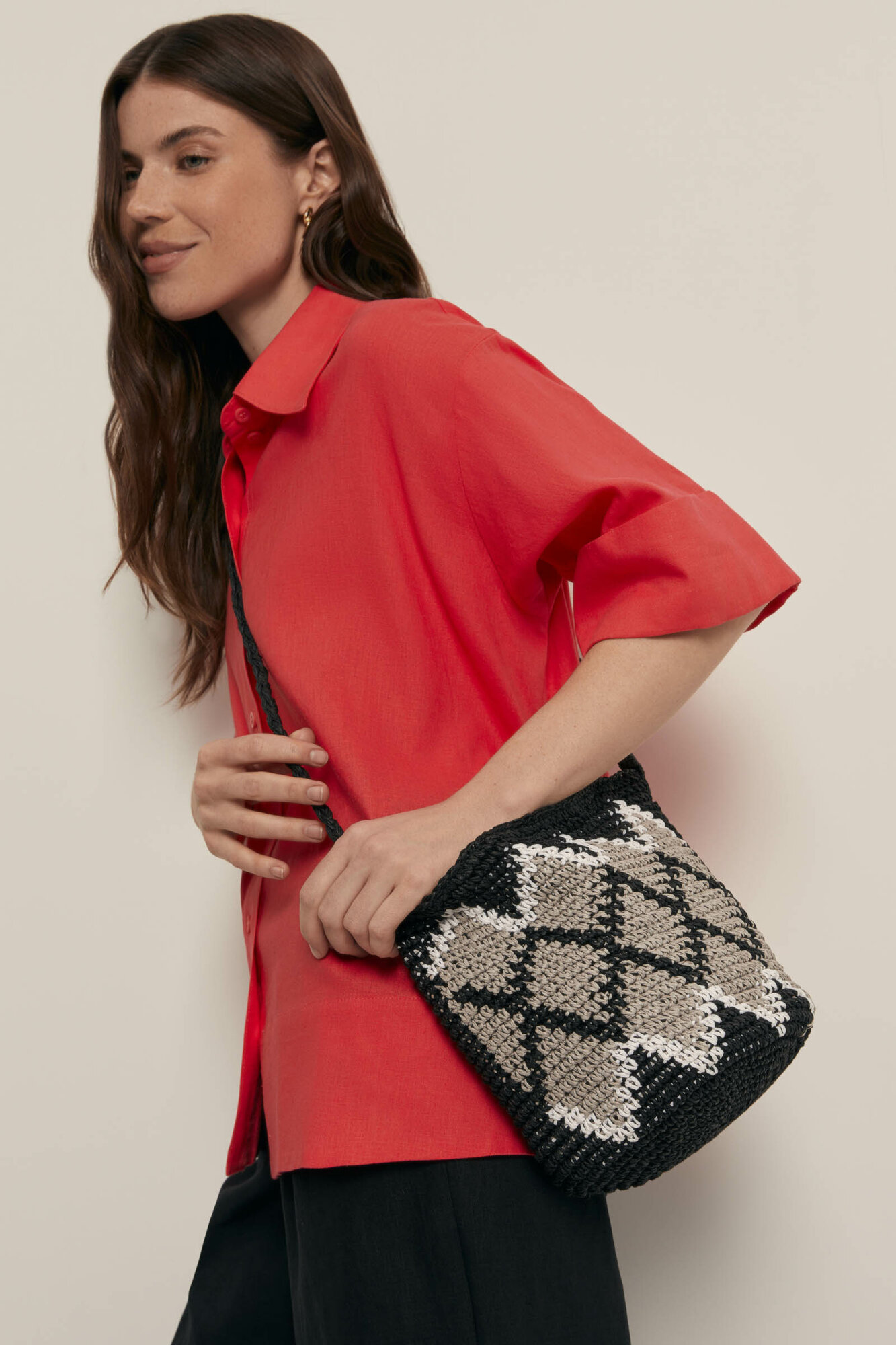 Сумка кросс боди FINN FLARE Сумка плетенная  фактура плетеная