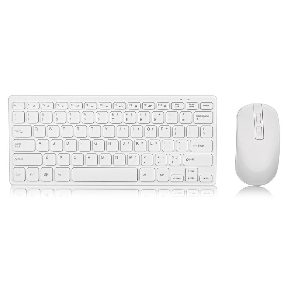 Набор беспроводных мини-клавиатур 901 Office Wireless Keyboard and Mouse, белый