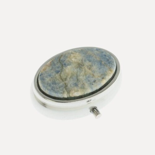 Изображение товара Таблетница овальная на 2 отделения камень кианит 5,5х4,5х 2 см 129623