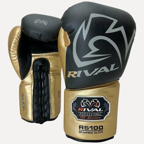 Изображение товара Профессиональные перчатки Rival RS100 Black/Gold, 14 oz