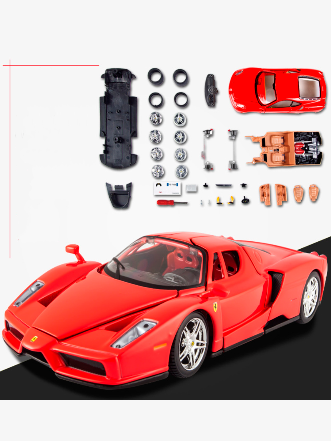 Сборная модель, коллекционная машинка Феррари Ferrari Enzo, металл 1:24