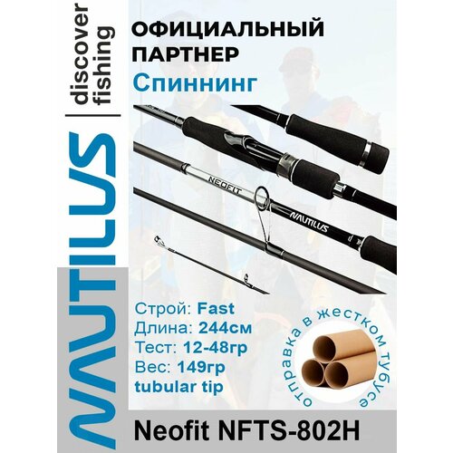 Спиннинг Nautilus Neofit NFTS-802H 244см 12-48гр