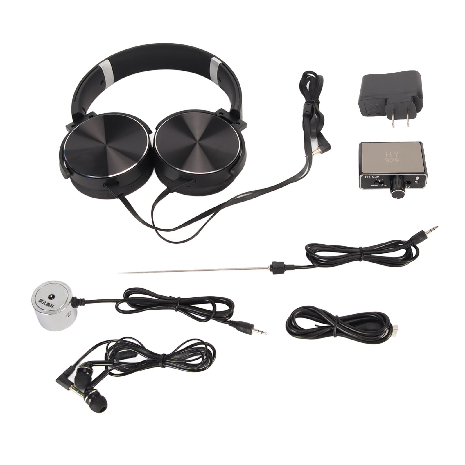 Комплект для детектора утечки воды высокая чувствительность Тестер утечки водопроводов с наушниками для наушников для дома 100–240 В плагин США