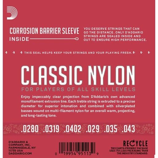 Струны для классической гитары DAddario EJ27N-3D — фото 1