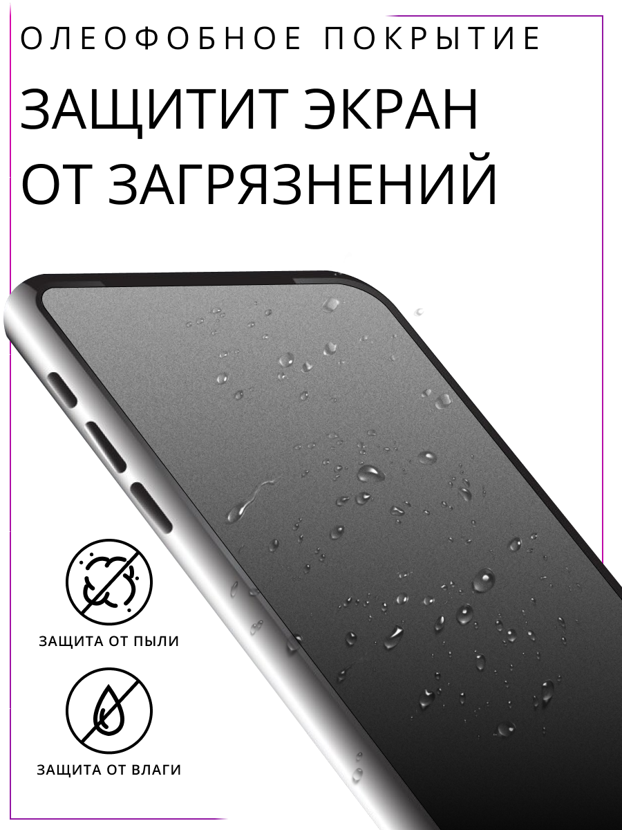 Матовое защитное стекло Poco X6 Pro / Противоударное стекло Поко Х6 Про — фото 1