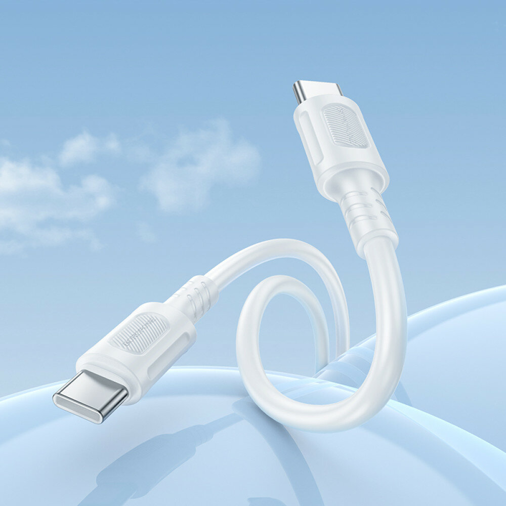 Кабель USB Borofone BX111, Type-C PD, быстрая зарядка 60 Вт, 1 м, — фото 1