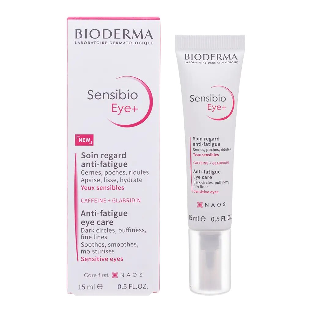 Bioderma Sensibio Eye+ Увлажняющий гель для контура глаз против темных кругов, морщин и отеков 15 мл 1 шт