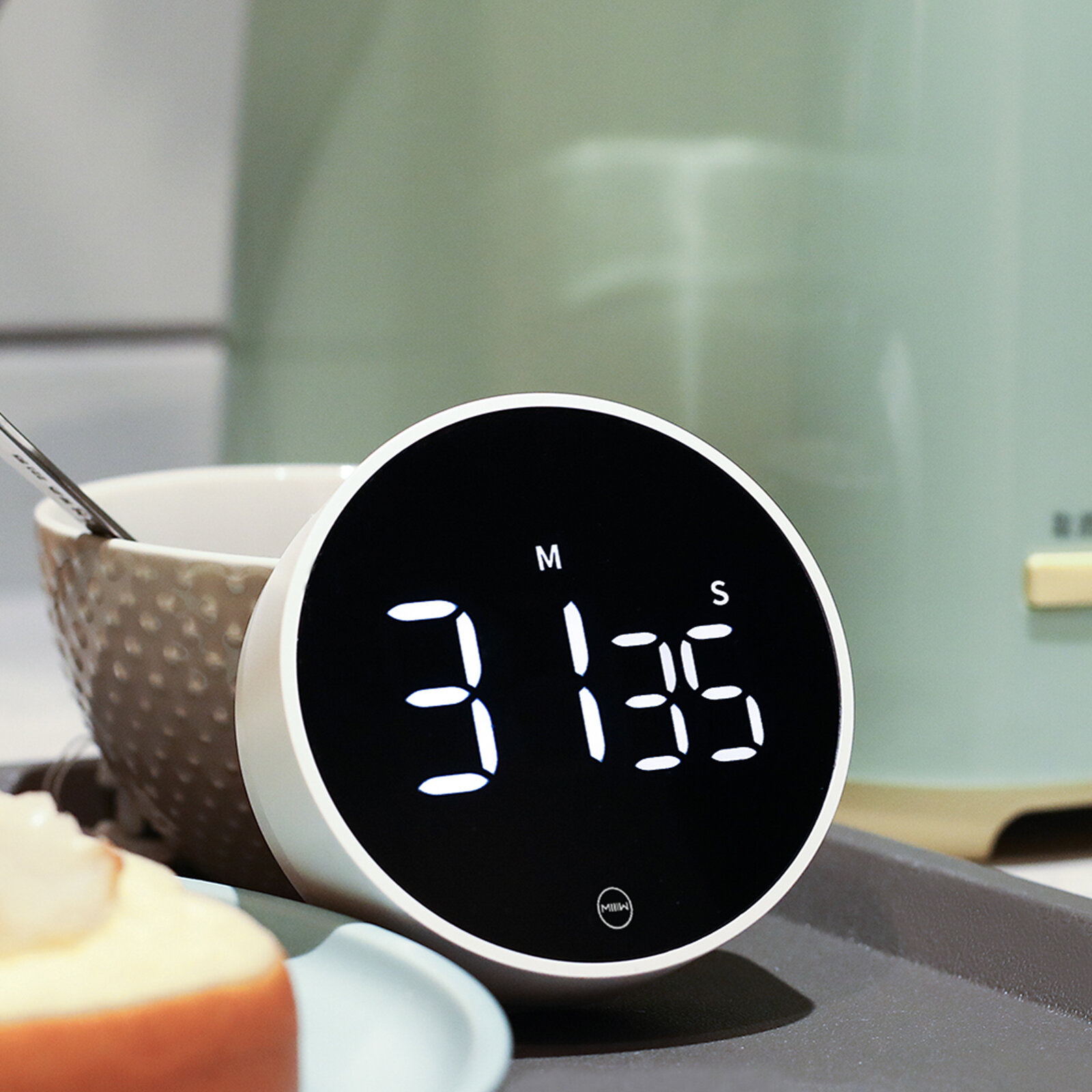 Кухонные Таймеры Xiaomi MIIIW S02 Digital Kitchen Timer LED Display Magnetic Countdown Countup for Classroom Cooking Exercise Rotary Visual Timers Kids Seniors