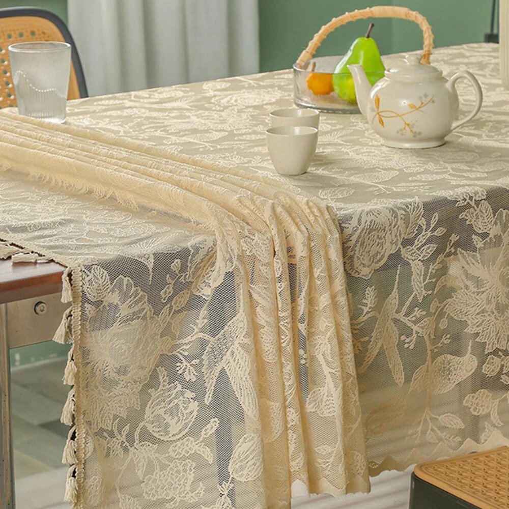 Кружевная скатерть Jacquard, Lace2, 140x180cm — фото 1