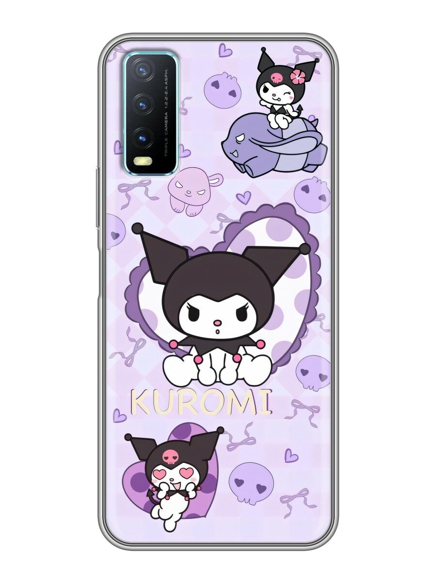Чехол для Vivo Y20 с принтом Kuromi Куроми (Виво У20)