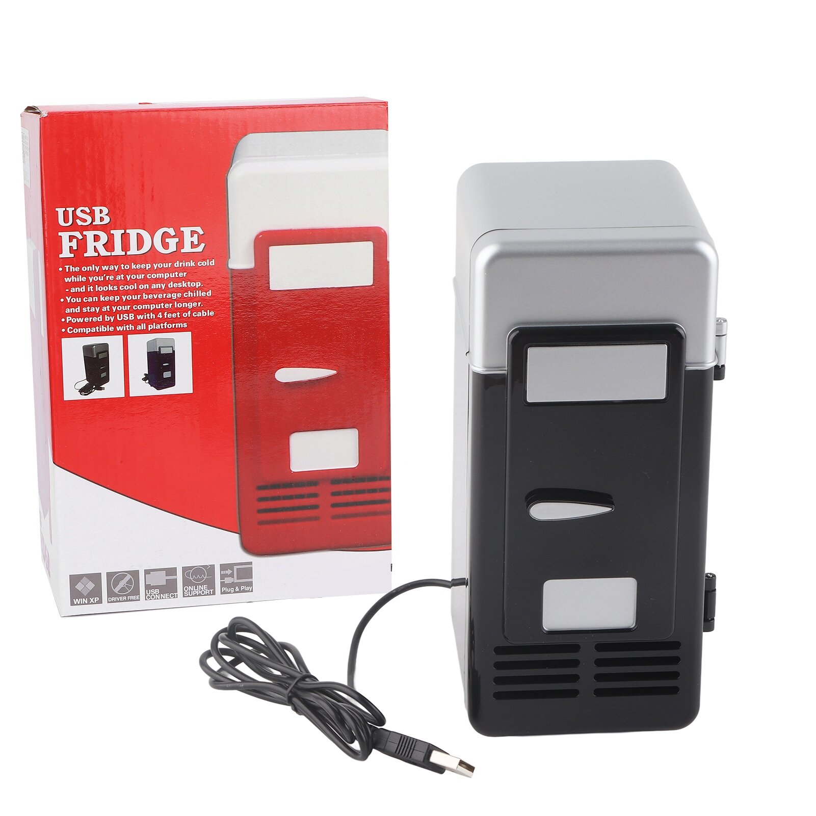 Мини-USB-холодильник компактный охладитель для хранения продуктов питания и средств по уходу за кожей небольшой холодильник