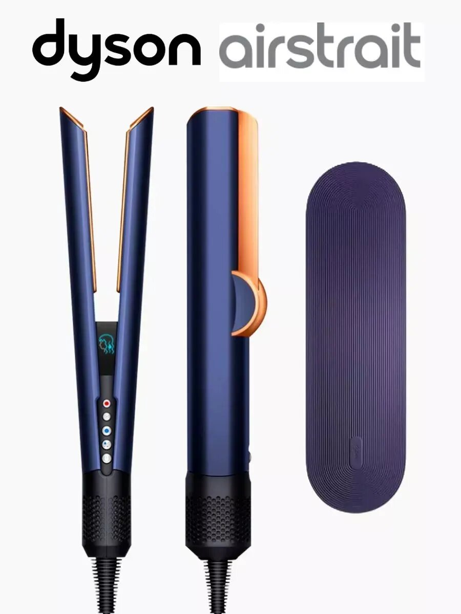 Выпрямитель для волос Dyson HT01, мощность 1600 Вт, 3 температурных режима, 2 скорости. Prussian Blue