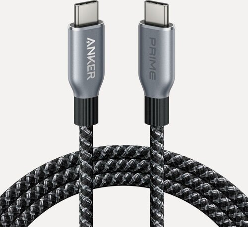 Изображение товара Anker Prime USB-C to USB-C Cable (240W, Upcycled-Braided) A88E2 1.8 м, черный, кабель для зарядки