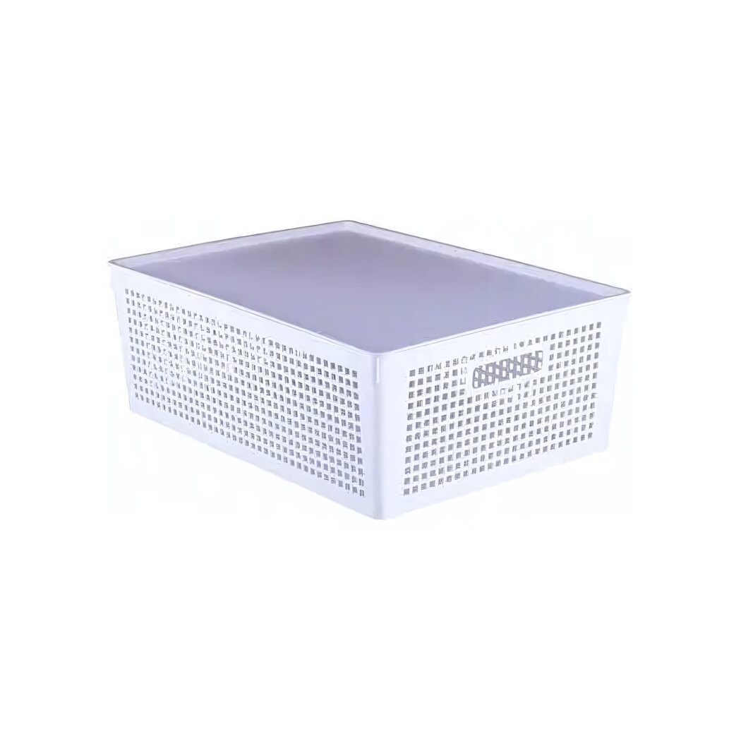 Корзина пластиковая с крышкой 16.5л 415х153мм цвет в ассортименте