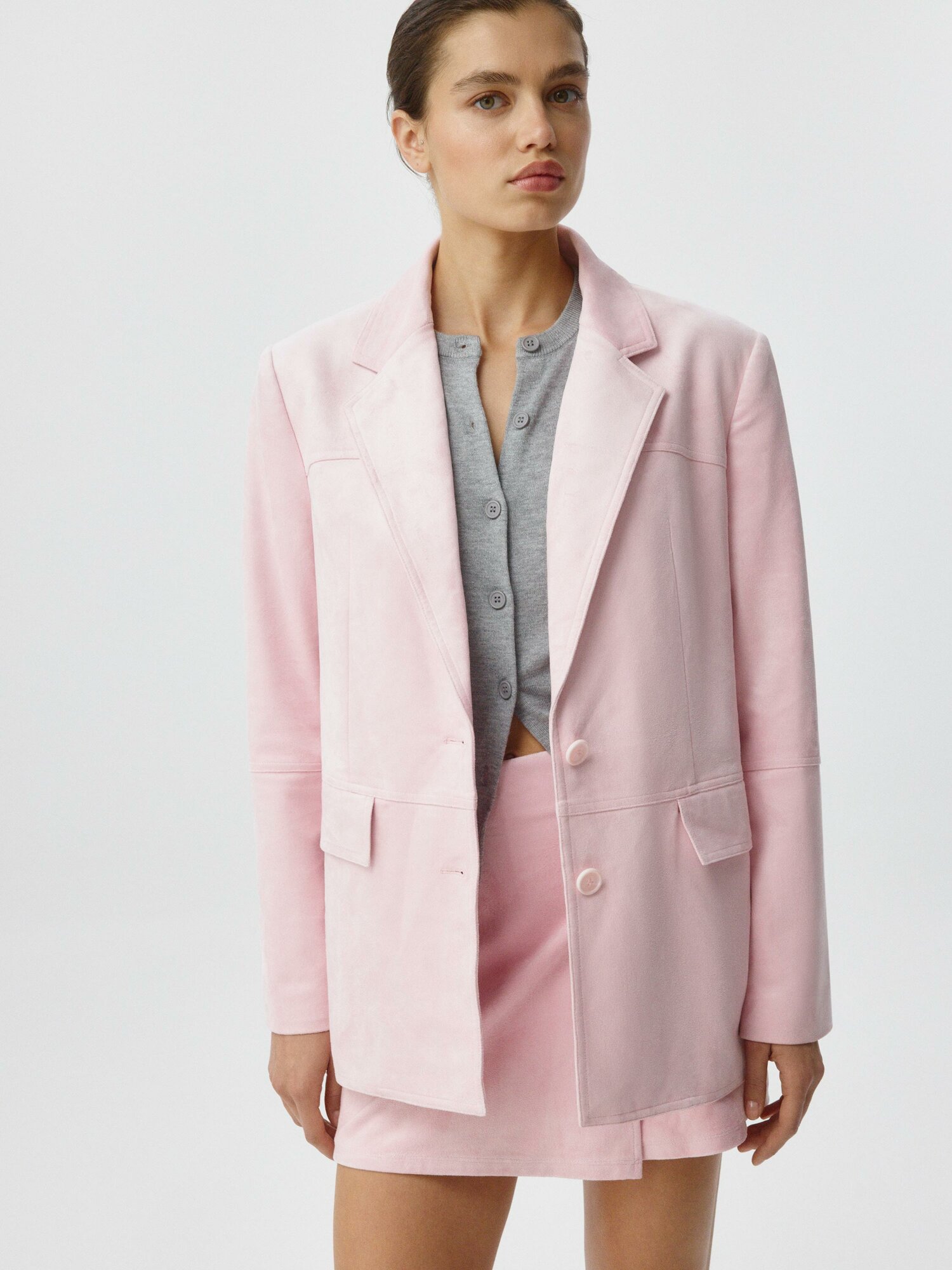 Пиджак Sela, размер 42, светло-розовый