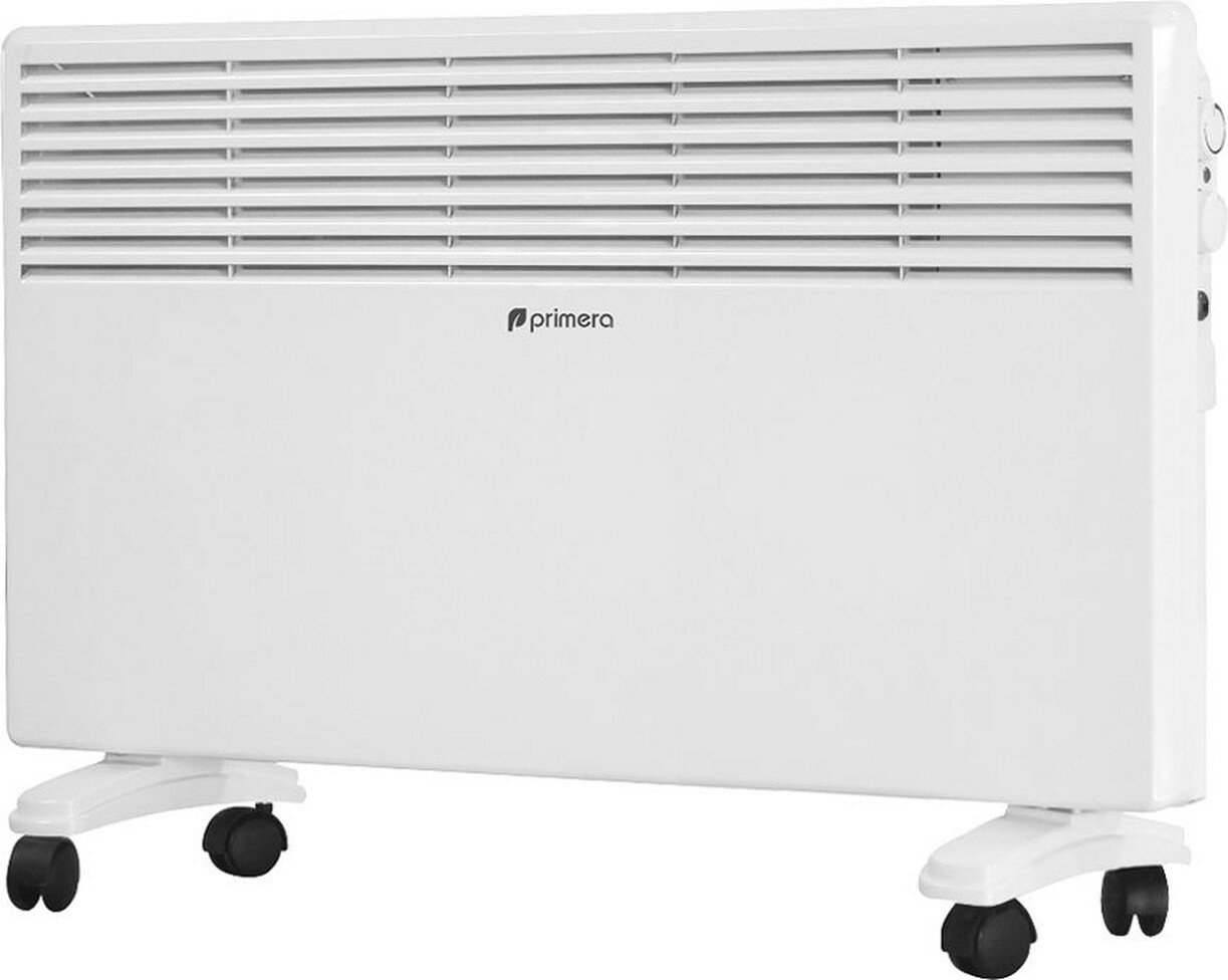 Конвектор электрический Primera php-2000-mwb белый 2 режима термостат настенная напольная установка колесики