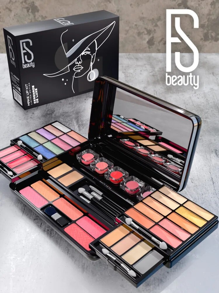 Набор декоративной косметики для макияжа FS Beauty для женщин в подарочной коробке Serenade De Lux