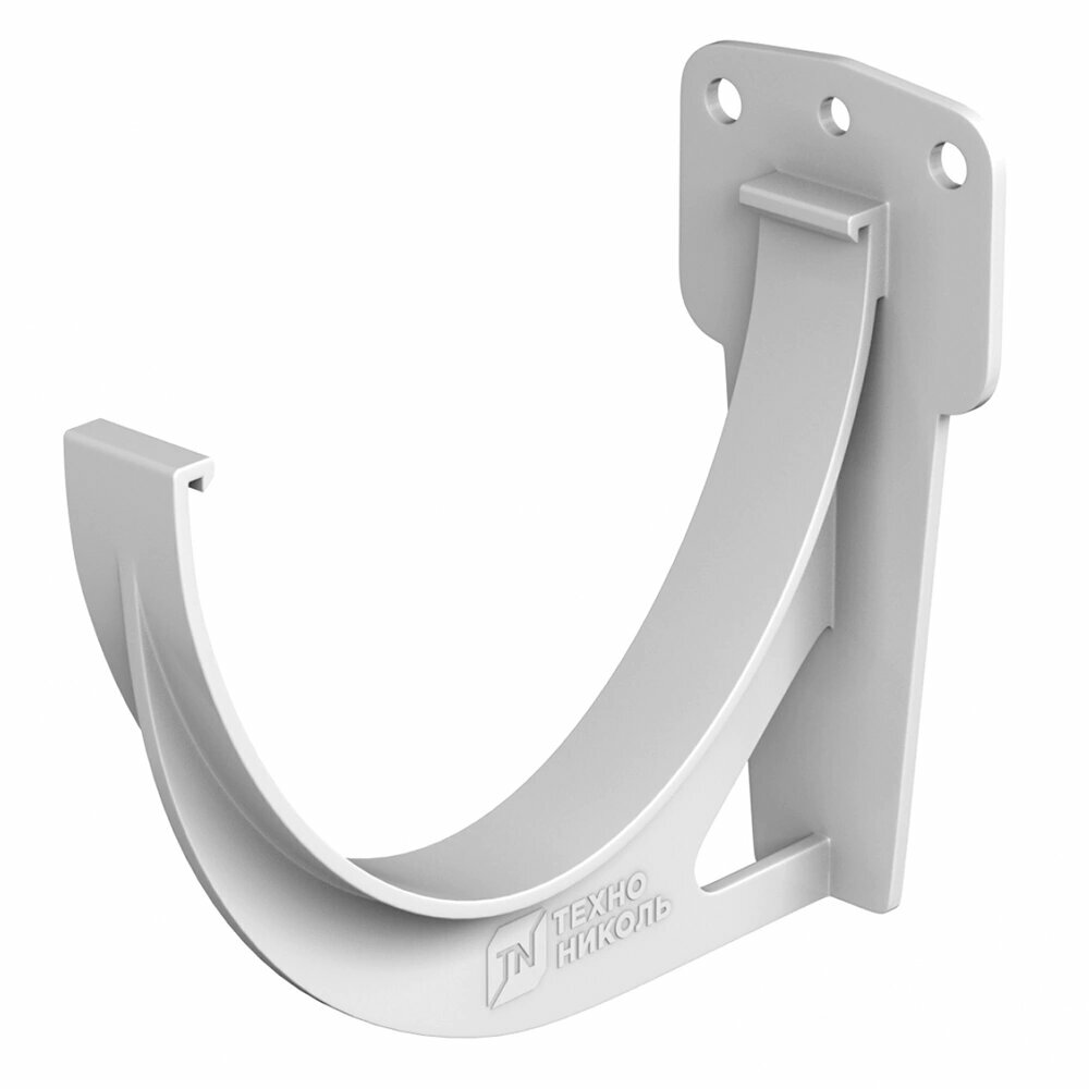 Держатель желоба технониколь 125мм белый RAL 9003