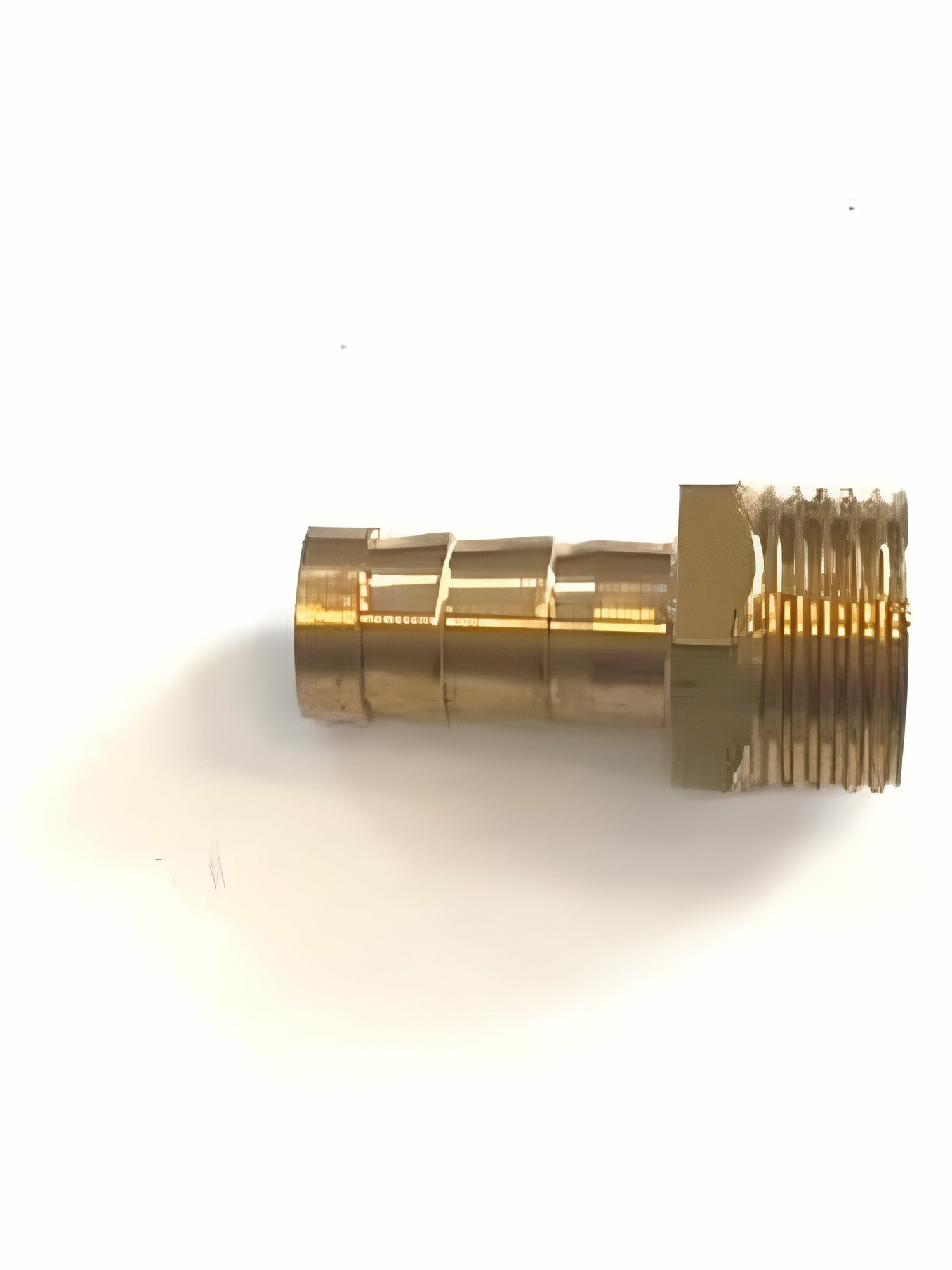 Штуцер с наружной резьбой 3/8 под шланг 10 мм (латунь)