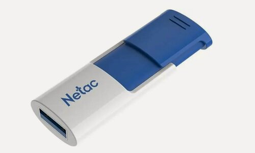 Изображение товара USB флеш-накопитель 256GB Netac U182 бел/син USB 3.2 (NT03U182N-256G-32BL)