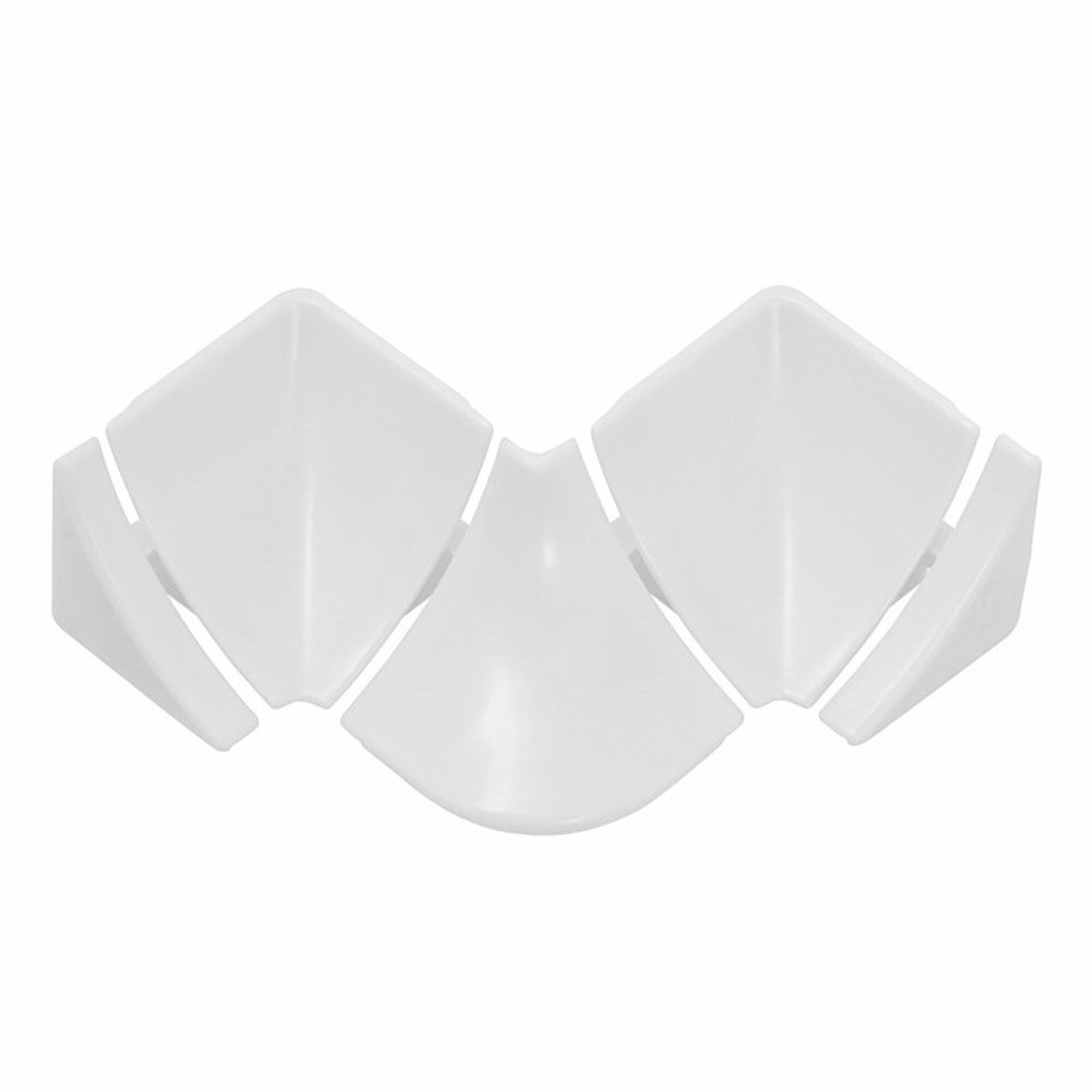 Набор комплектующих «Идеал» к плинтусу для столешницы белый глянцевый