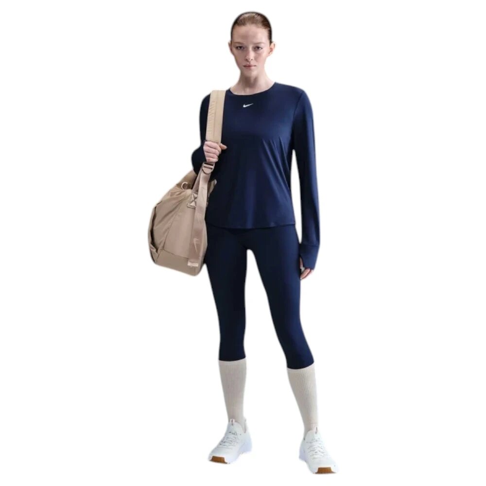 Лонгслив NIKE, размер M, , синий — фото 1