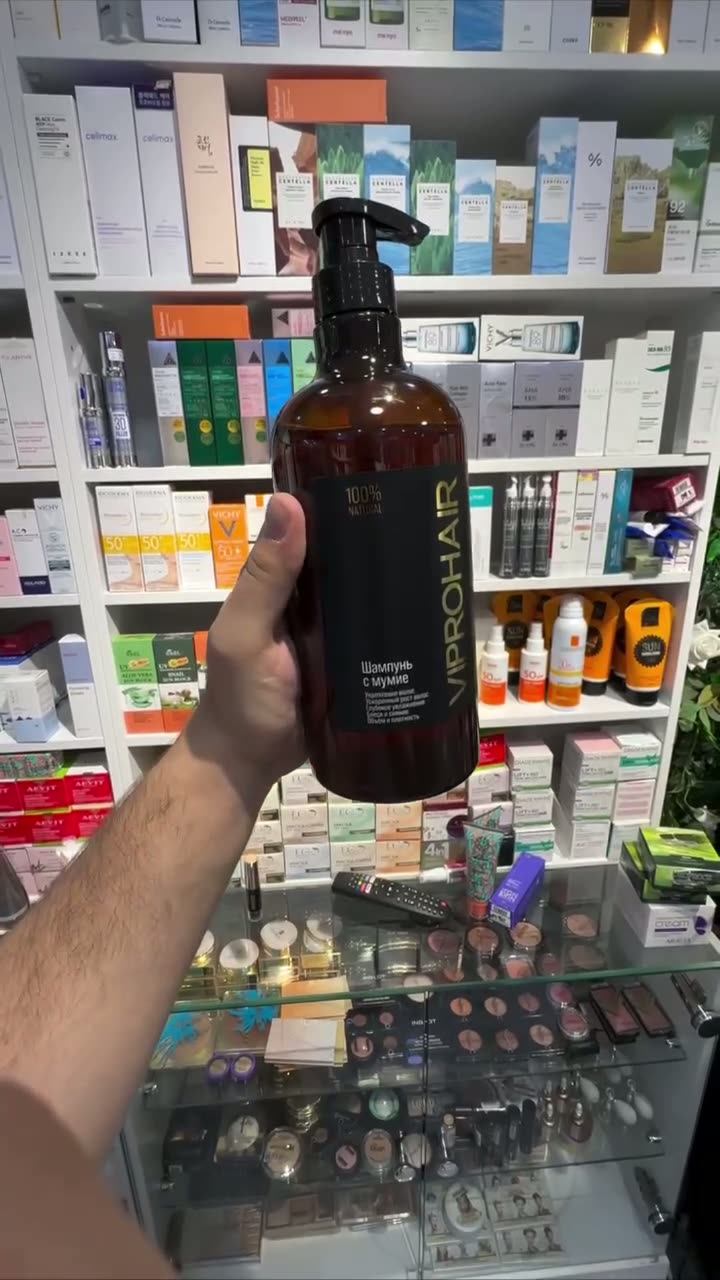 Шампунь VIPROHAIR, с мумиё, для всех типов, против выпадения волос, 1000 мл — фото 1