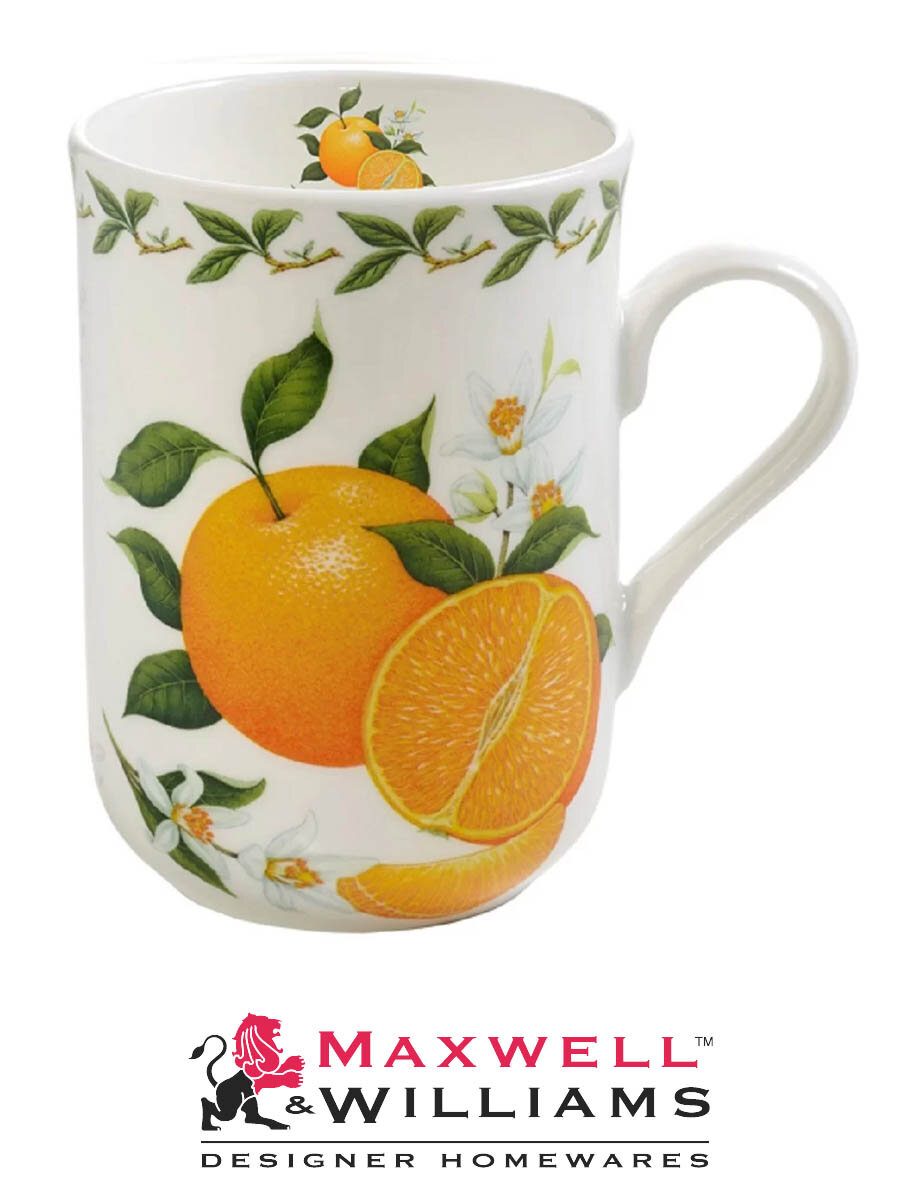 Кружка Maxwell & Williams Фрукты Апельсин 300 мл фарфоровая