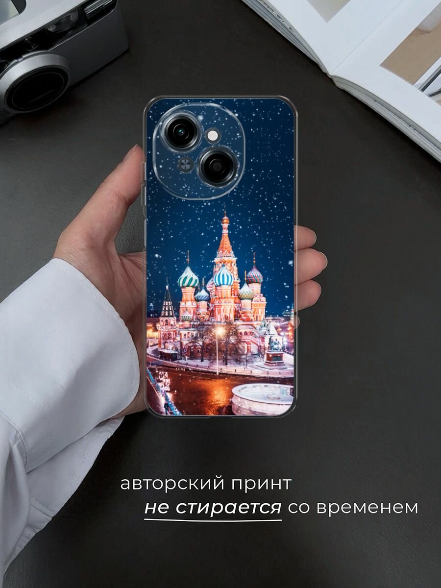 Чехол на Tecno Spark Go 1/Pop 9 / Текно Спарк Go 1/Поп 9 с принтом "Москва 1" — фото 1