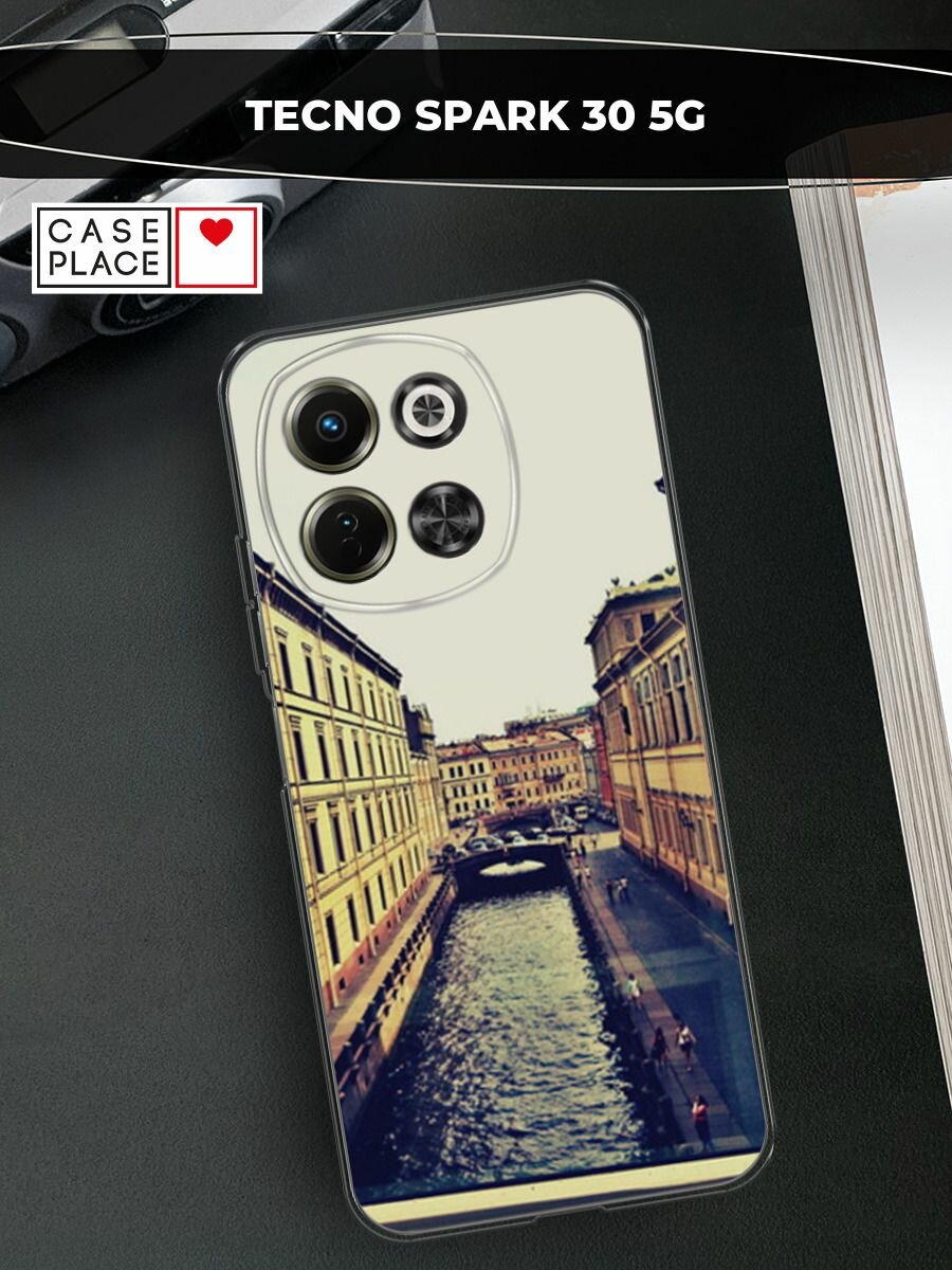 Чехол на Tecno Spark 30 5G / Текно Спарк 30 5G с принтом "Санкт-Петербург"