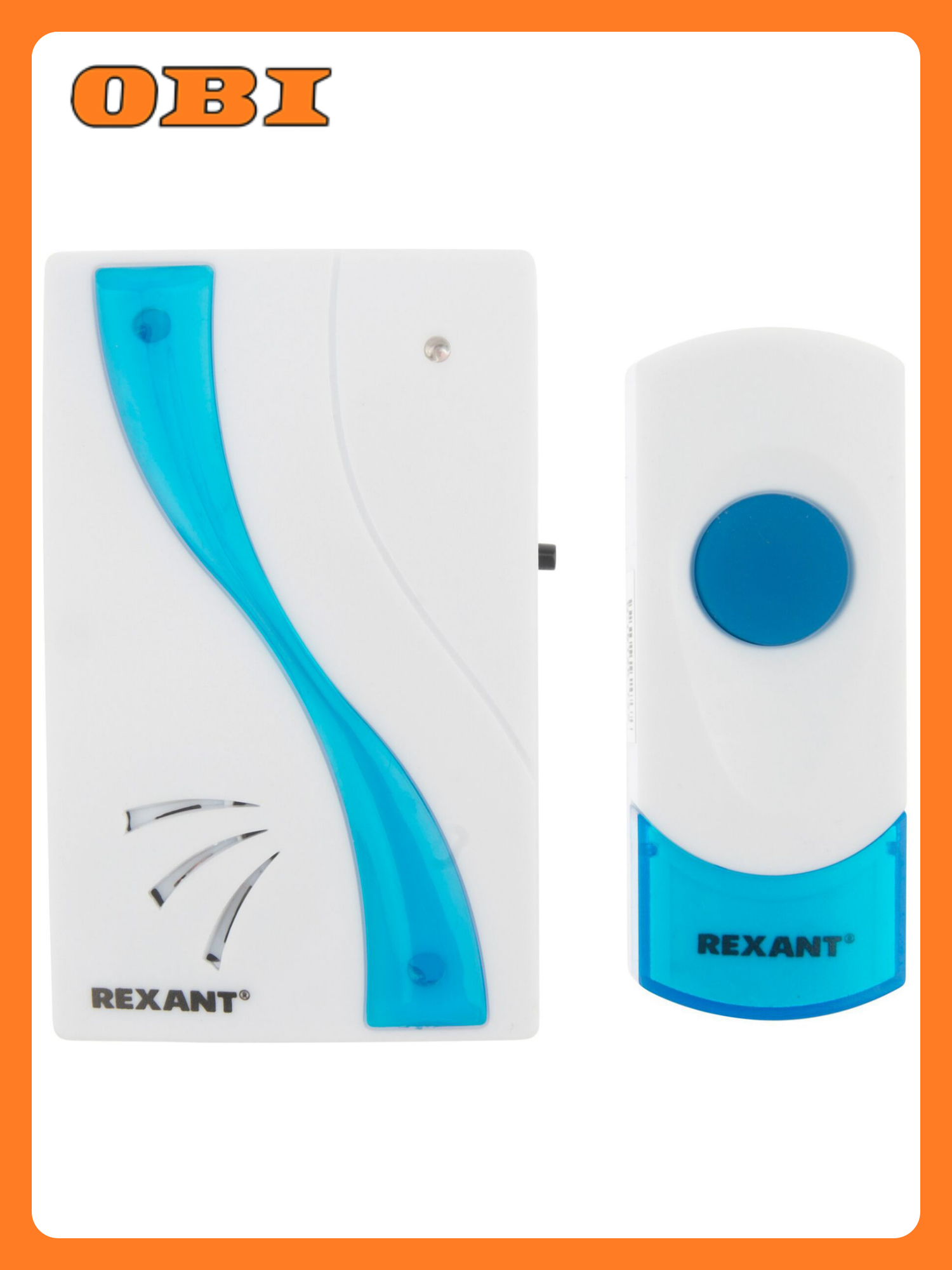 Дверной звонок REXANT RX-2 беспроводной 36 мелодий белый