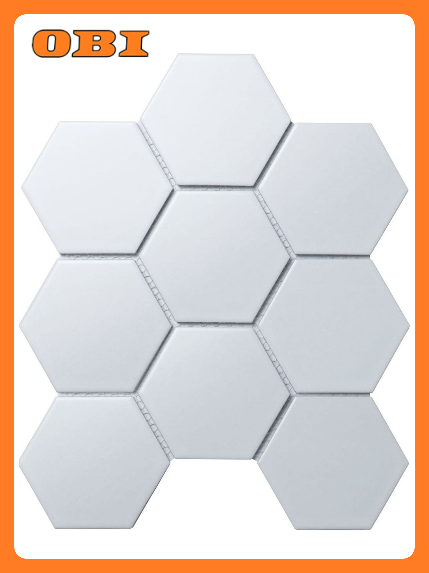 Керамическая мозаика StarMosaic Hexagon big белая 295х256 см 1шт