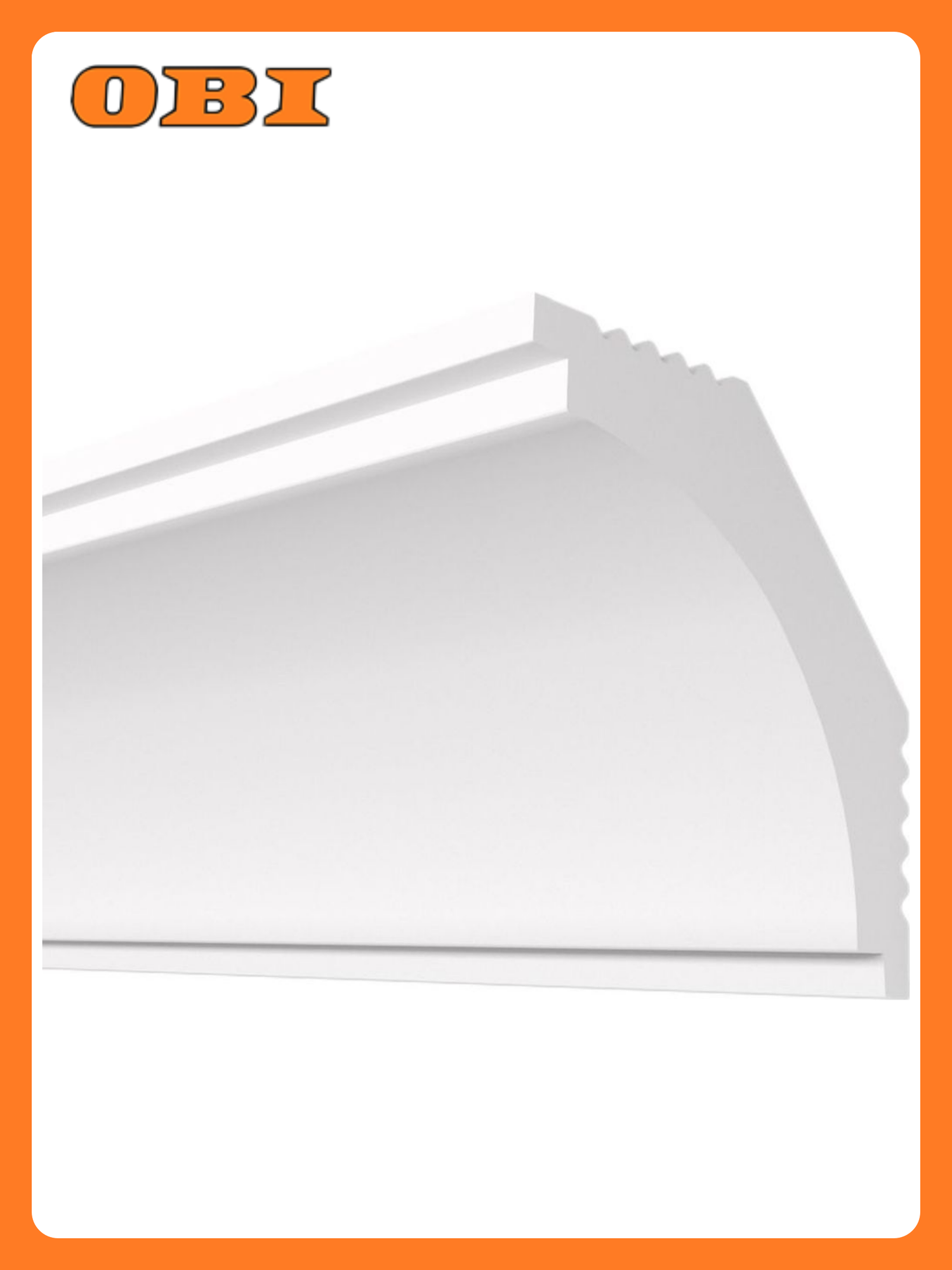 Плинтус потолочный плинтэкс N 35/35 белый 35x35 мм