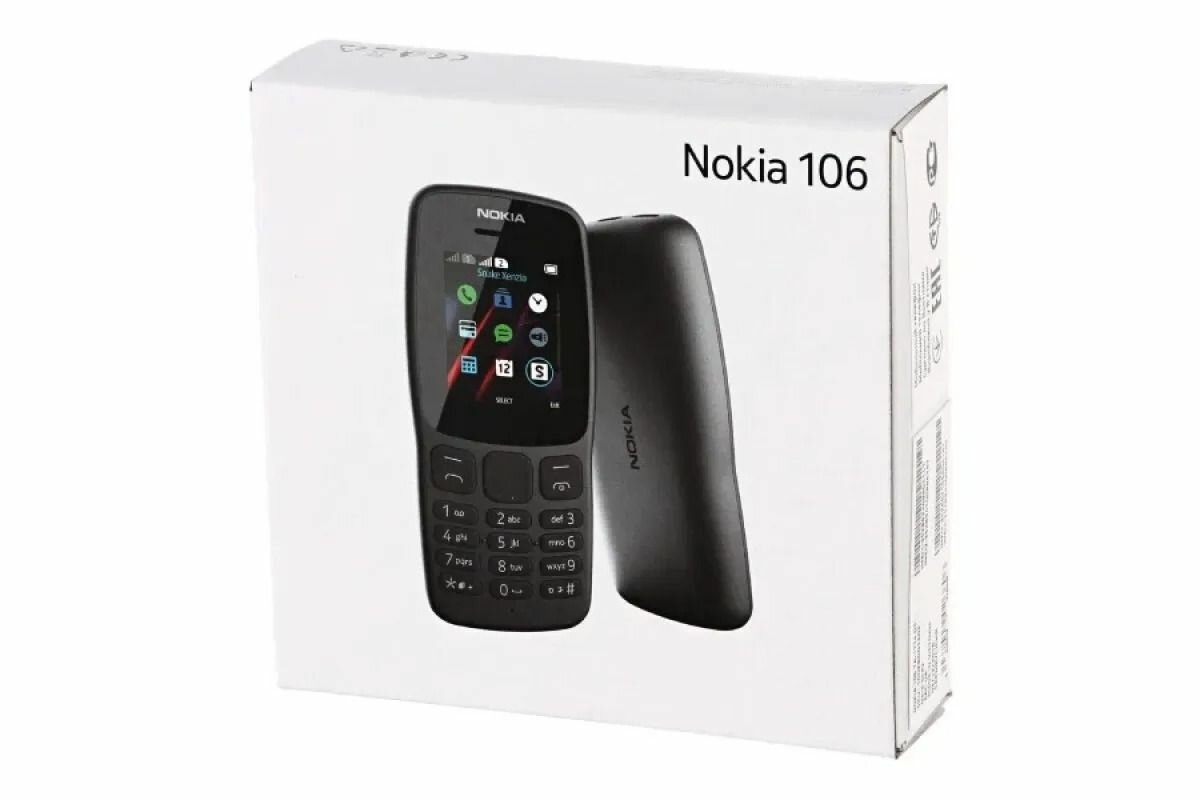Кнопочный телефон Nokia 106 — фото 1