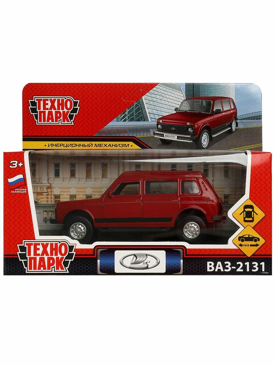 Технопарк Машина LADA 4x4 2131 12 см красный металл