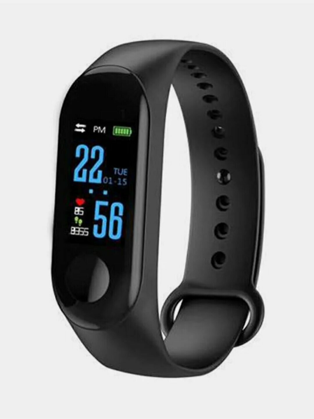 Смарт-часы M4, смарт-браслет, выгодное предложение, цвет черный. — фото 1