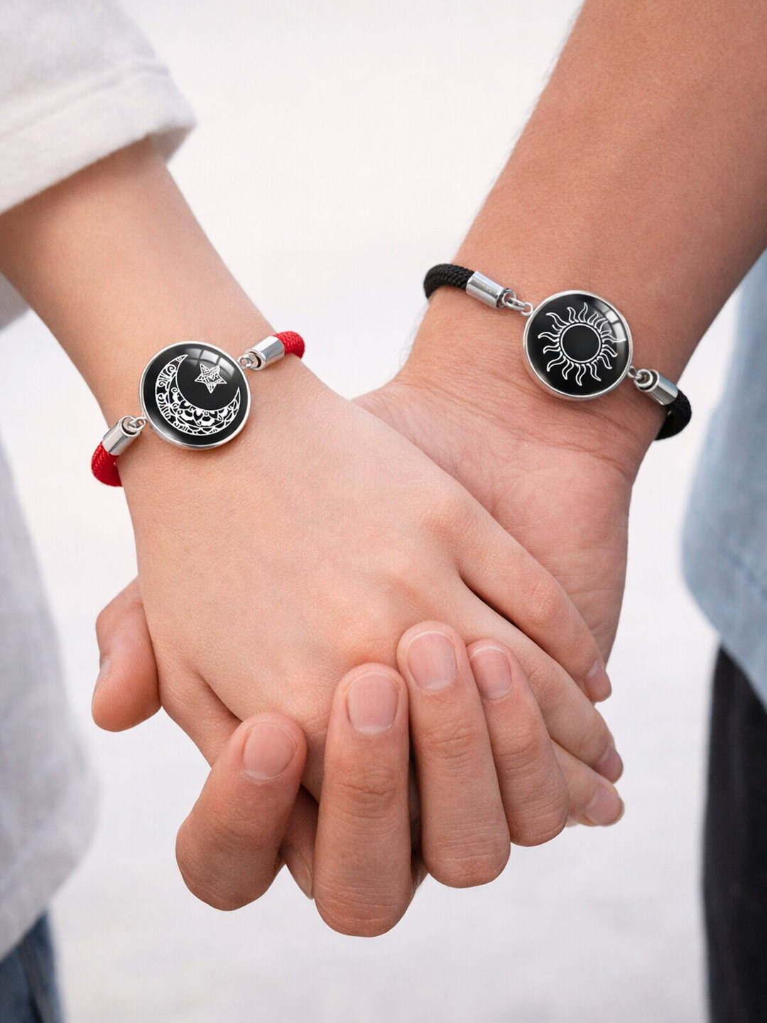 Браслет-нить, азурмалахит, размер 6 см, диаметр 6 см, black/mod gray — фото 1